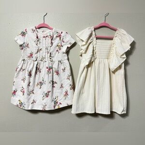 ZARA Kids Dress Toddler Girl  bundle of two Sz 3-4 yesrs